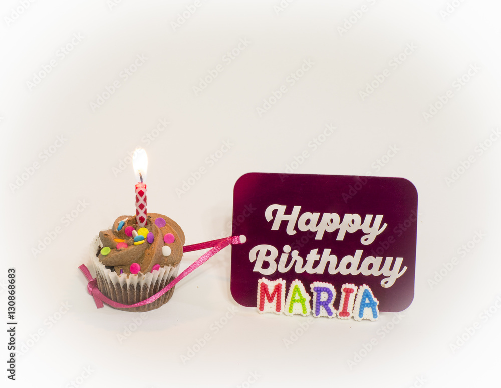 cartoline Buon Compleanno happy birthday Maria torta candeline