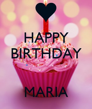 cartoline Buon Compleanno happy birthday Maria torta candeline