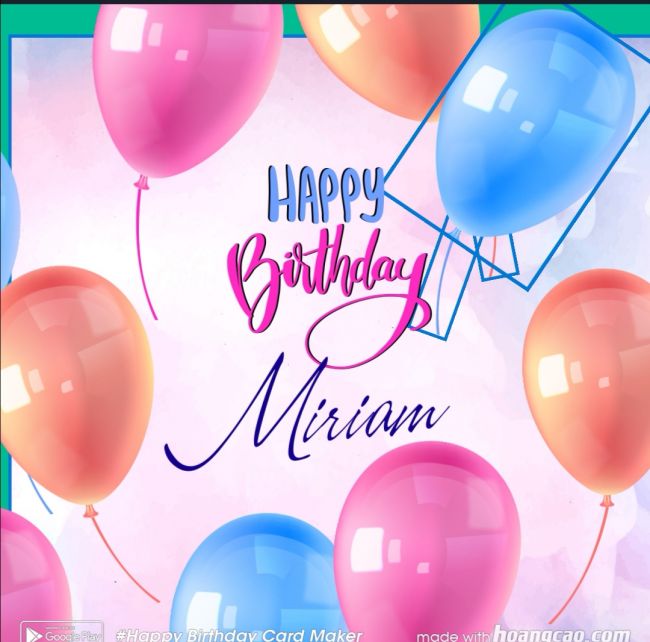 buon compleanno Miriam candeline
