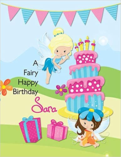 cartoline Buon Compleanno Sara torta candeline regali bambina