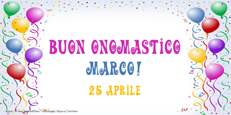 cartoline Buon onomastico Marco