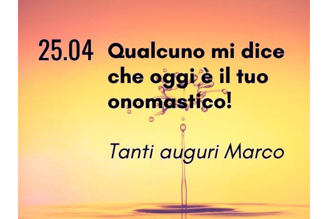 cartoline Buon onomastico Marco