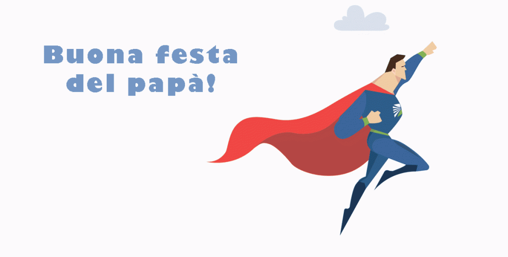 gif tanti auguri Buona Festa del Papà supereroe superman