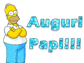 GIF auguri Buona Festa del Papà Homer Simpson