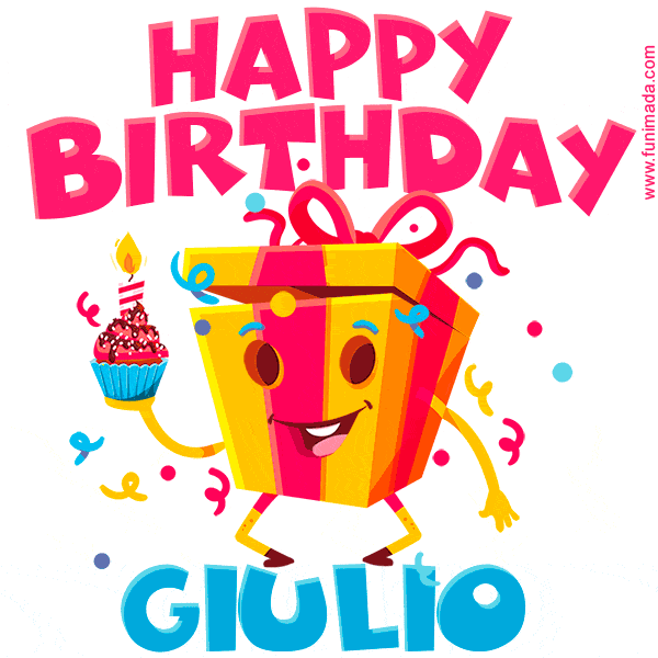 GIF Buon Compleanno Giulio regalo