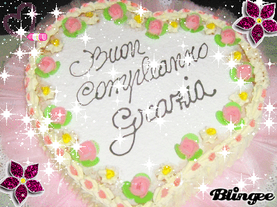 GIF Animate Buon Compleanno Grazia torta