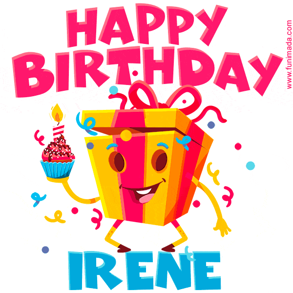 GIF Buon Compleanno Irene regalo