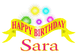 gif Buon Compleanno Sara