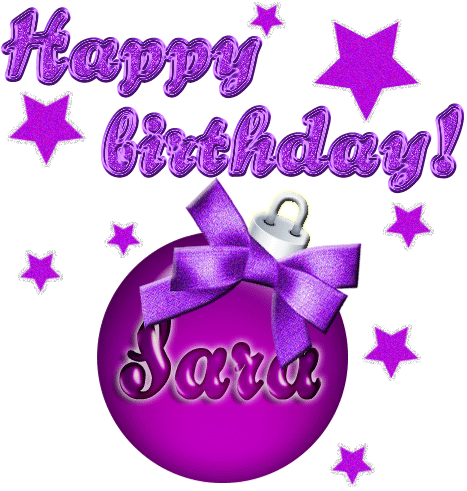 gif Buon Compleanno Sara stelle