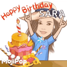 gif Buon Compleanno Sara