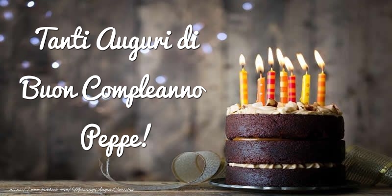 immagini Buon Compleanno Giuseppe Peppe torta
