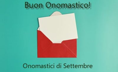 onomastici di settembre