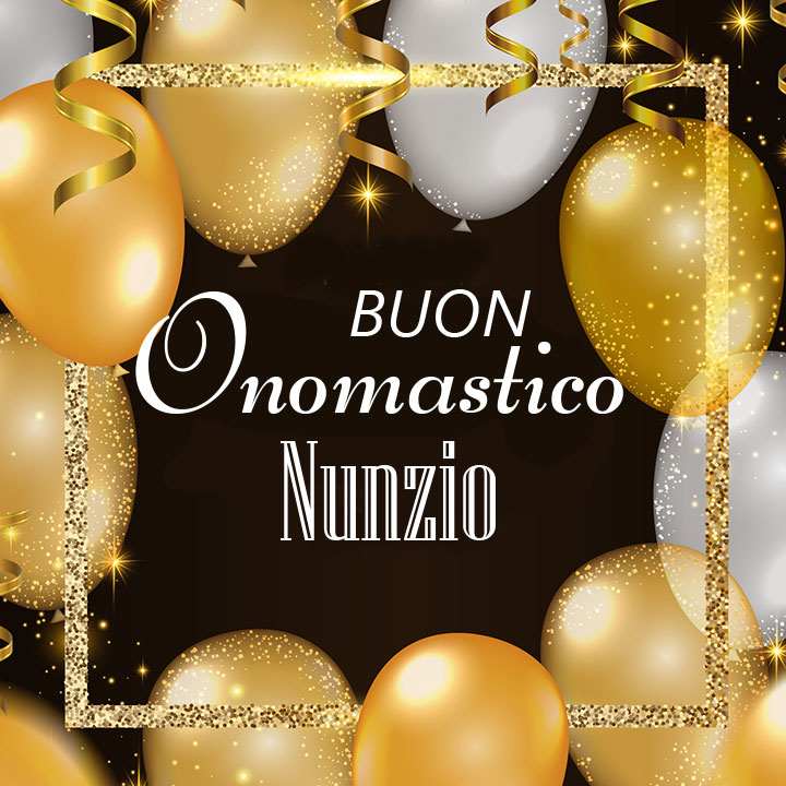 immagini buon onomastico Nunzio palloncini
