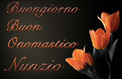 immagini buon onomastico Nunzio fiori