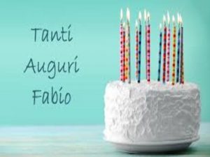 tanti auguri Fabio torta candeline