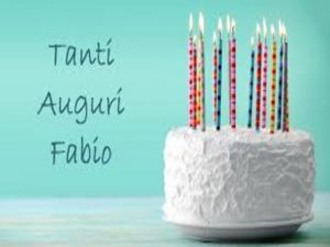 tanti auguri Fabio torta candeline