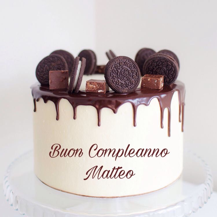 Immagini Cartoline buon compleanno Matteo torta