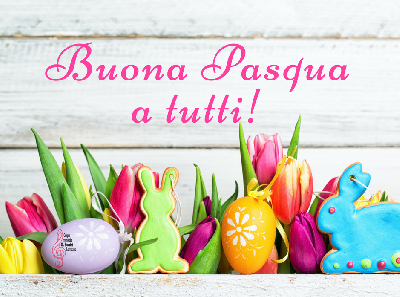Tanti auguri di Buona Pasqua a tutti uova conigli