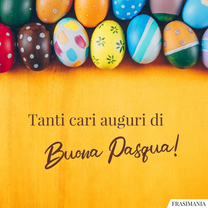 Tanti auguri di Buona Pasqua uova