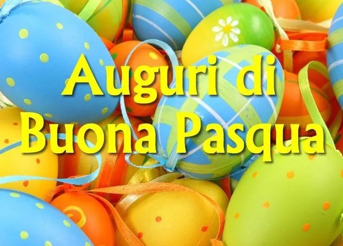 Tanti auguri di Buona Pasqua uova