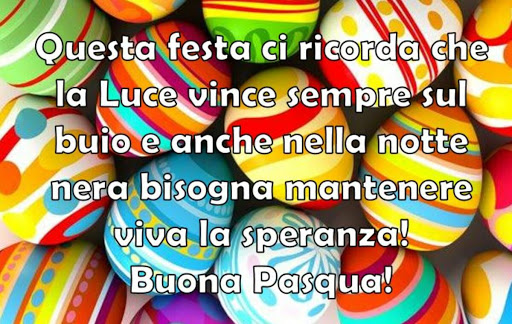 Tanti auguri di Buona Pasqua uova