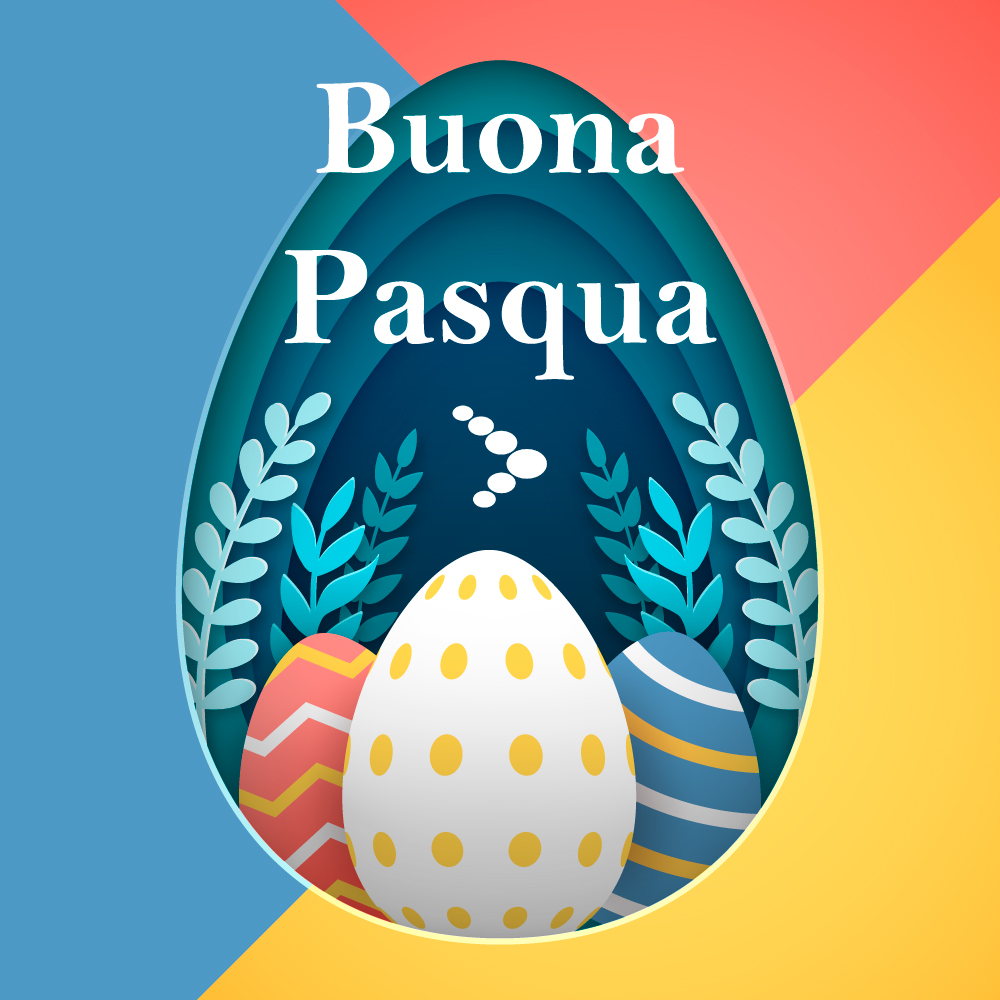 Tanti auguri di Buona Pasqua uova