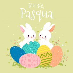 Tanti auguri di Buona Pasqua uova
