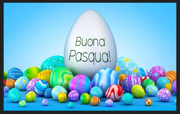 Tanti auguri di Buona Pasqua uova