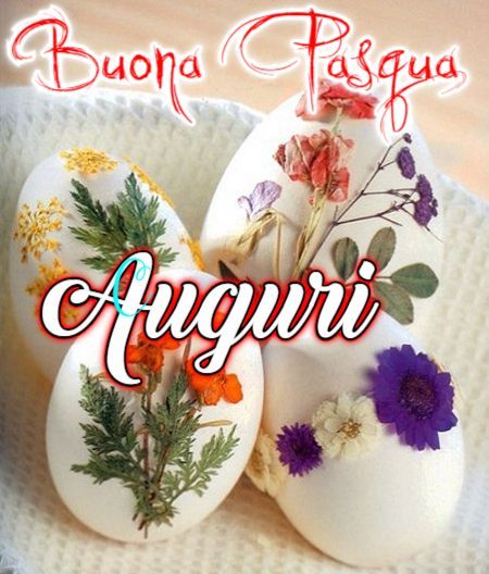 Tanti auguri di Buona Pasqua uova