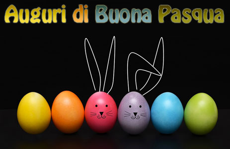 Tanti auguri di Buona Pasqua uova