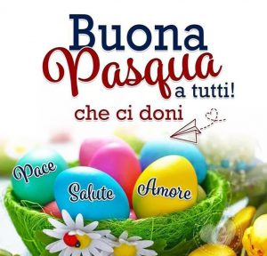 Tanti auguri di Buona Pasqua uova