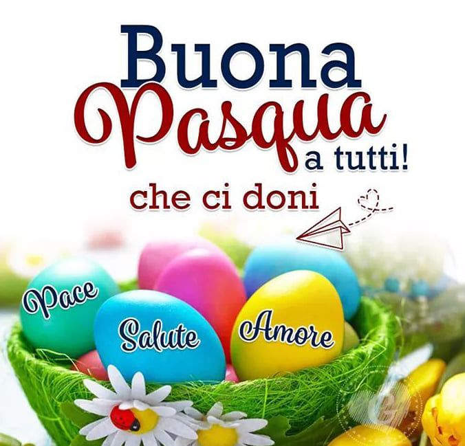 Tanti auguri di Buona Pasqua uova