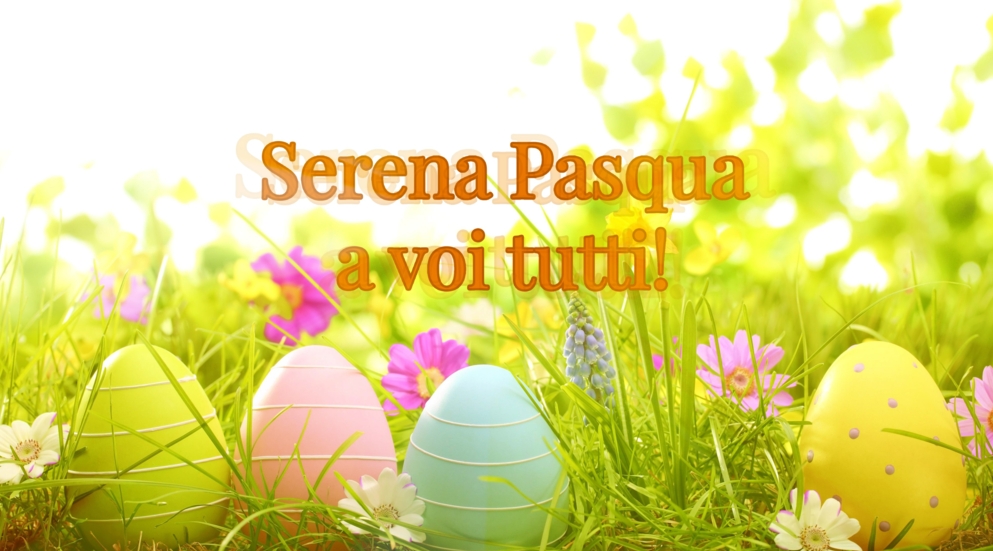 Tanti auguri di Buona Pasqua uova