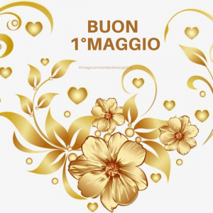 auguri Buon 1 Maggio Buona Festa dei Lavoratori fiori