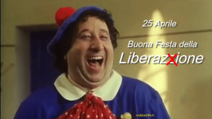 immagini divertenti Buon 25 Aprile Buona Festa della Liberazione Pierino