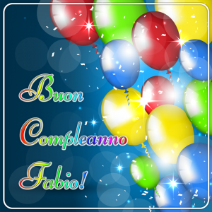 buon compleanno Fabio palloncini