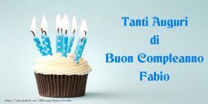 buon compleanno Fabio torta candeline
