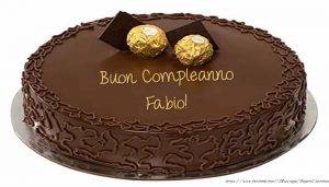 buon compleanno Fabio torta cioccolato