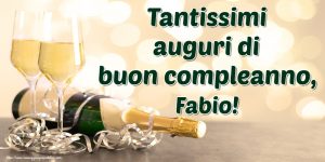buon compleanno Fabio spumante