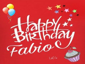 buon compleanno Fabio happy birthday palloncini