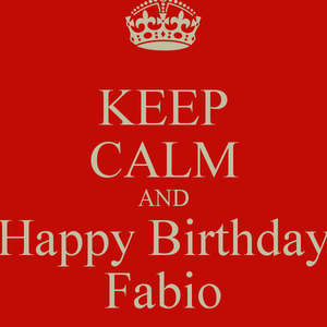buon compleanno Fabio happy birthday keep calm