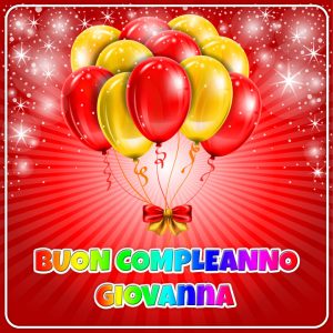 buon compleanno happy birthday Giovanna palloncini
