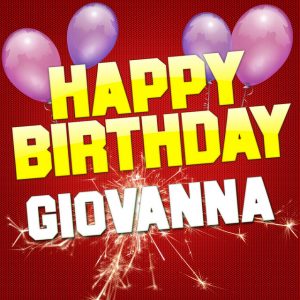 buon compleanno happy birthday Giovanna palloncini stelle filanti