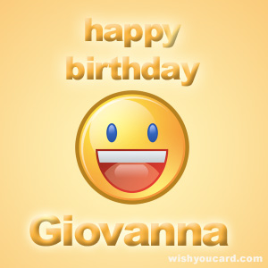 buon compleanno happy birthday Giovanna smile