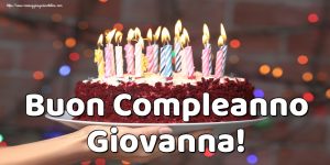 buon compleanno Giovanna torta candeline