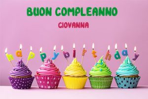 buon compleanno happy birthday Giovanna torta candeline