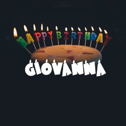 buon compleanno happy birthday Giovanna torta candeline