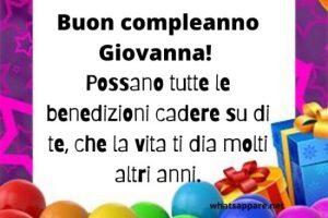 buon compleanno happy birthday Giovanna palloncini regali