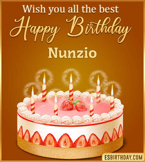 immagini buon compleanno happy birthday Nunzio torta candeline