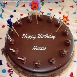 immagini buon compleanno happy birthday Nunzio torta cioccolato